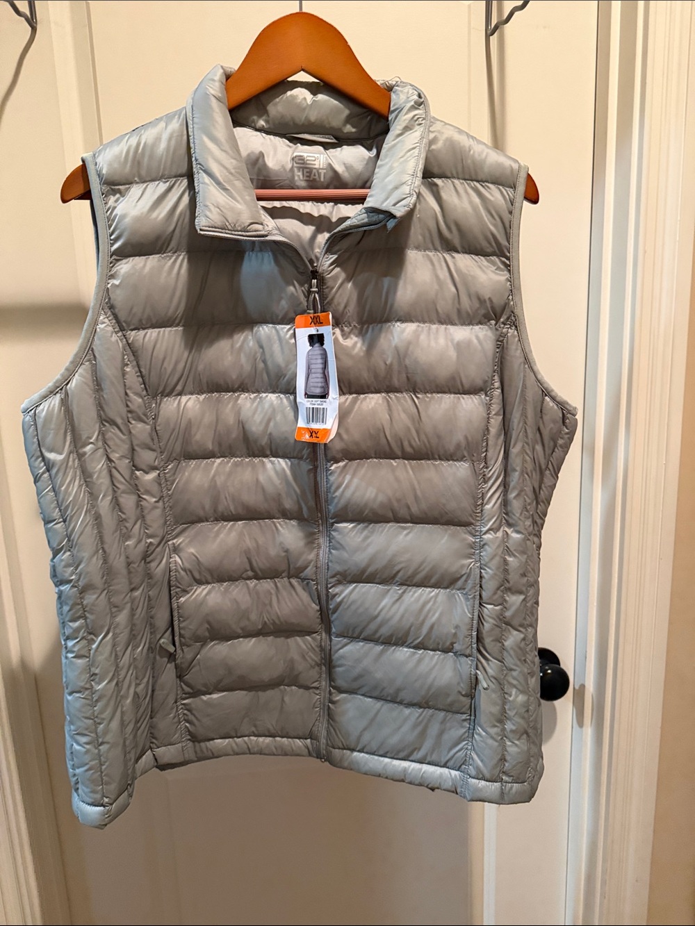32 Degrees Silver Quilted Lightweight Puffer Vest